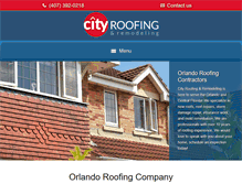 Tablet Screenshot of cityroofingorlando.com